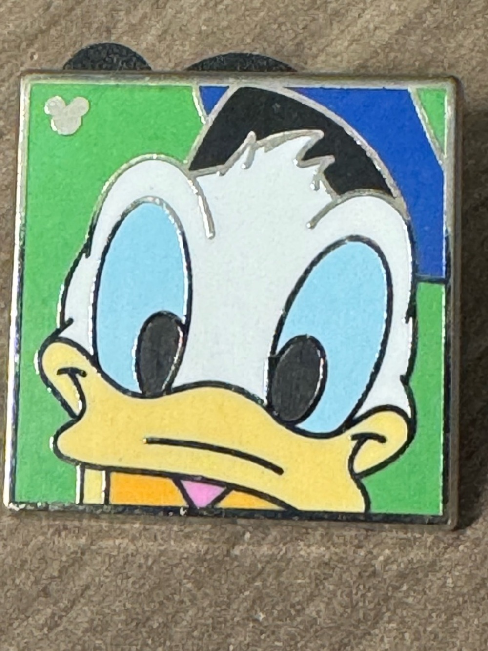 5/$25 Disney Donald Duck‎ Green Square Pin